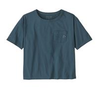 Patagonia - Women's Fitz Roy Massif Easy Cut Pocket Tee - T-Shirt, Gr. S, blau (SummitBlue)