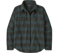 Patagonia Women's Fjord Flannel Shirt Buffalo Check: Old Growth Green L