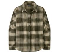 Patagonia Damen Fjord Flannel Hemd (Gemustert / Oliv Beige, Gr.: M)