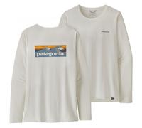 PATAGONIA W's L/s Cap Cool Daily Graphic Shirt Waters - Damen - Weiß - Größe M- Modell 2025