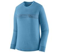 Patagonia - Women's L/S Cap Cool Merino Graphic Shirt - Merinoshirt, Gr. L, blau (StrataStripe:ShoreBlue)