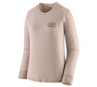 Patagonia - Women's L/S Cap Cool Merino Graphic Shirt - Merinoshirt, Gr. S, braun/rosa (FitzRoyStrata:ShroomTaupe)