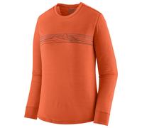 Patagonia - Women's L/S Cap Cool Merino Graphic Shirt - Merinoshirt, Gr. XS, rot (StrataStripe:CoalOrange)