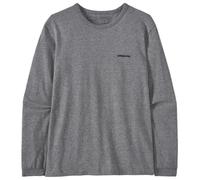 Patagonia - Women's L/S P-6 Logo Responsibili-Tee - Longsleeve, Gr. M, grau (GravelHeather)
