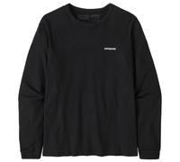 Patagonia - Women's L/S P-6 Logo Responsibili-Tee - Longsleeve, Gr. M, schwarz (Black)