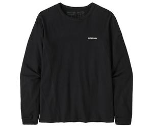 Patagonia - Women's L/S P-6 Logo Responsibili-Tee - Longsleeve, Gr. M, schwarz (Black)