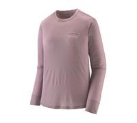 W’s L/S Cap Cool Merino Blend Graphic Shirt M lila - fitz roy strata-quiet violet