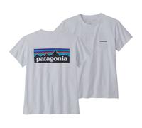 Patagonia T-Shirt W's P-6 Logo Responsibili-Tee White Damen recycelte Baumwolle Größe 126-132