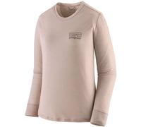 Patagonia - Women's L/S Cap Cool Merino Graphic Shirt - Merinoshirt, Gr. L, braun/rosa (FitzRoyStrata:ShroomTaupe)