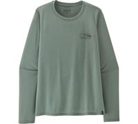 PATAGONIA W's L/s Cap Cool Trail Shirt - Stratapeaks - Damen - Grün - Größe S- Modell 2027