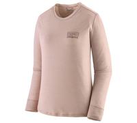 Patagonia - Women's L/S Cap Cool Merino Graphic Shirt - Merinoshirt, Gr. M, braun/rosa (FitzRoyStrata:ShroomTaupe)