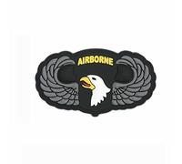 Patch 3D PVC Airborne 101st SIlver Wings
