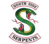 Patch Aufnäher Schlange 3 Stück Set Kleidung Patch P752 South Side Schlangen Serpents Riverdale