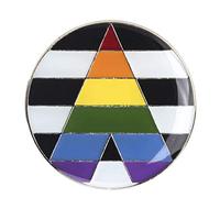 Patch Nation Straight Allies LGBT Flagge Metall Button Badge Pin Pins Anstecker Brosche