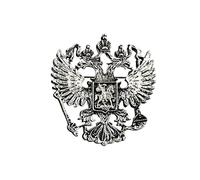 Patch Nation Wappen Österreichischer Österreich Adler Wappen Abzeichen Metall Brosche Anstecknadel (Silber)