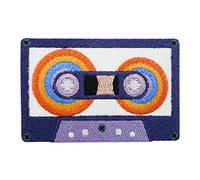 Patch zum Aufbügeln - Lila Kassette | Retro Patches, Vintage Bügelbild, Old School Aufbügler, Rock Musik Aufnäher Finally Home