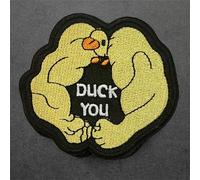 Patches Klett Lustige Starke Ente Klett Patch Gewebte Klettbänder Tactical Moral Aufnäher für DIY Taktisch Kleidung Rucksäcke Hüte Jacken Jeans Taschen