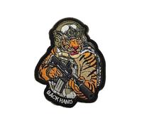 Patches Klett Panda und Tiger, Tier Militär Aufnäher Tactical Morale Hook Patch für taktische Rucksäcke und Westen, Panda Tiger Geprägter Klettaufnäher Zubehör (V01688-3)
