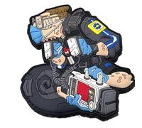 Patchlab #122 EMS Sanitäter Krankenhaus Sani First Responder Feuerwehr Morale Patch mit Hakenklett
