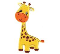 PatchMommy Giraffe Aufnäher zum Aufbügeln - Bügelbild & Patch, Bestickt, Waschbar - 9 x 5.75 cm - Für Jacken, Rucksäcke & Kinderkleidung