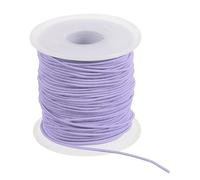 PATIKIL 1.2 mm Elastische Schnur, Gummiband für Armbänder, Elastisches Faden, Gummischnur für Armband Stabile Dehnbare Halsketten Perlen Basteln DIY (50m, Hellviolett)