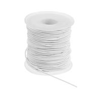 PATIKIL 1.5 mm Elastische Schnur, Gummiband für Armbänder, Elastisches Faden, Gummischnur für Armband Stabile Dehnbare Halsketten Perlen Basteln DIY (50m, Weiß)