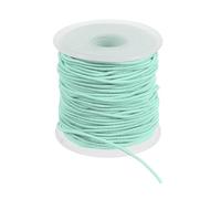 PATIKIL 1.5 mm Elastische Schnur, Gummiband für Armbänder, Elastisches Faden, Gummischnur für Armband Stabile Dehnbare Halsketten Perlen Basteln DIY (50m, Lake Green)