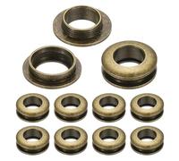 PATIKIL 10 Satz Ösen Set, 10mm Tülle Werkzeug Metall Ösen, Bogen Tüllen Kit Metallösen, Ösenzange Kit für Schuhe Kleidung Gürteltasche DIY Planen Tasche Gewebe, Bronze