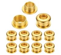 PATIKIL 10 Satz Ösen Set, 5mm Tülle Werkzeug Metall Ösen, Bogen Tüllen Kit Metallösen, Ösenzange Kit für Schuhe Kleidung Gürteltasche DIY Planen Tasche Gewebe, Goldfarben