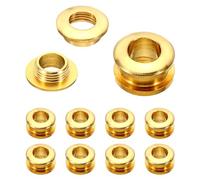 PATIKIL 10 Satz Ösen Set, 7mm Tülle Werkzeug Metall Ösen, Bogen Tüllen Kit Metallösen, Ösenzange Kit für Schuhe Kleidung Gürteltasche DIY Planen Tasche Gewebe, Blechbläserklang