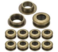 PATIKIL 10 Satz Ösen Set, 8mm Tülle Werkzeug Metall Ösen, Bogen Tüllen Kit Metallösen, Ösenzange Kit für Schuhe Kleidung Gürteltasche DIY Planen Tasche Gewebe, Bronze