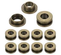 PATIKIL 10 Satz Ösen Set, 8mm Tülle Werkzeug Metall Ösen, Flache Tüllen Kit Metallösen, Ösenzange Kit für Schuhe Kleidung Gürteltasche DIY Planen Tasche Gewebe, Bronze