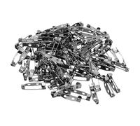 PATIKIL 100 Stück Anstecknadeln, 20mm Sicherheitsnadeln Broschennadeln Pins Namensschild Bulk Flache Rückenstreifen Klein für Kleidung DIY Basteln, Schwarz