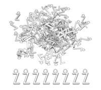 PATIKIL 100 Stück Buchstaben Anhänger Metallbuchstaben, Charme Bulk Niedlich für DIY Schmuckherstellung Ohrringe Halsketten Schlüsselanhänger Handwerk, Dunkles Silber, Buchstabe Z