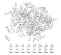 PATIKIL 100 Stück Buchstaben Anhänger Metallbuchstaben, Charme Bulk Niedlich für DIY Schmuckherstellung Ohrringe Halsketten Schlüsselanhänger Handwerk, Dunkles Silber, Buchstabe E