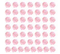 PATIKIL 100 Stück Pailletten Blumen Aufnäher, 0,8"/2cm Blumen Applikation mit Kristall Perlen zum Aufnähen auf Stoff Patch für Kleidung Schuhe Taschen Accessoire, Rosa