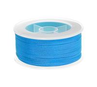 PATIKIL 100m Lange Geflochtene Nylonschnur 0,5mm Durchmesser Seeblau | Schmuck Schnur Reißfest Bastelschnur für Armbänder Halsketten Kordelzug Windspiel Traumfänger Quasten Anhänger Knoten Basteln