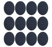 PATIKIL 12 Stück Bügelflicken 11x14cm Stoffflicken zum Aufbügeln Flicken Selbstklebend Stoff Samt Flicken Set zur Reparatur und Dekoration von Kleidung, Hosen, Hemden, Jacken, Dunkelblau