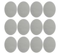 PATIKIL 12 Stück Bügelflicken 11x14cm Stoffflicken zum Aufbügeln Flicken Selbstklebend Stoff Samt Flicken Set zur Reparatur und Dekoration von Kleidung, Hosen, Hemden, Jacken, Hellgrau