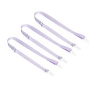 PATIKIL 125cm x 2cm Ersatz-Schultergurt, 3er-Pack Verstellbare Schwenk-Clips Haken Schnalle Slide Crossbody Taschengurt für Wasserflaschenträger Sling Bag, Lila