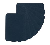 PATIKIL 15 Stück Bügelflicken 9.5x12.5cm Aufbügel Patches 5x4 Stoff Aufbügelflicken 100% Baumwolle Reparatur Flicken Kit für Kleidung Hosen Ausbessern und Dekorieren Marineblau Blau