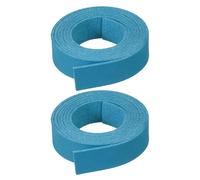 PATIKIL 15mm x 1m Lederband Flach, 1.5mm Dick Breit Lederriemen Flaches Wildleder Lederbänder für DIY Zubehör Haustierhalsbänder Gitarrengürtel Halskette Armband, 2 Stück Blau