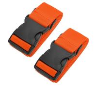 PATIKIL 2 Stück Koffergurt Gepäckgurte Verstellbare Gepäckbänder mit Schnalle für Koffer Reisen, Orange