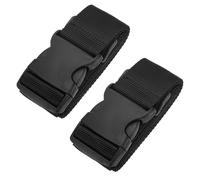 PATIKIL 2 Stück Koffergurt Gepäckgurte Verstellbare Gepäckbänder mit Schnalle für Koffer Reisen, Schwarz