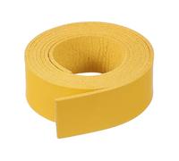 PATIKIL 20mm x 1m Lederband Flach, 1.5mm Dick Breit Lederriemen Flaches Wildleder Lederbänder für DIY Zubehör Haustierhalsbänder Gitarrengürtel Halskette Armband, 1 Stück Gelb