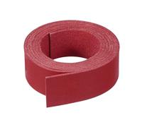 PATIKIL 20mm x 1m Lederband Flach, 1.5mm Dick Breit Lederriemen Flaches Wildleder Lederbänder für DIY Zubehör Haustierhalsbänder Gitarrengürtel Halskette Armband, 1 Stück Rot