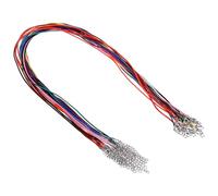 PATIKIL 24" Halskette Schnur, 20 Stück Gewachste Armband Schnur 1,5 mm Dicke Halsketten Seile Großhandel mit Verschluss für Anhänger Schmuckherstellung DIY Handwerk, Multicolor