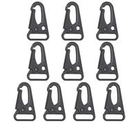 PATIKIL 3/4" (20mm) Vergrößerte Mund Clips Sling Clasp Hook 10Pcs Heavy Duty Snap Hooks Sling Clips Metall Feder Clasps Buckle Für Outdoor Bag Backpack Paracord Keychain