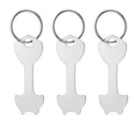 PATIKIL 3 Stück Einkaufswagen Chips Schlüsselanhänger 60x22,3mm Edelstahl | Einkaufschip Schlüsselanhänger, Einkaufswagenlöser Metall Einkaufswagenchip Schlüsselanhänger, Für Einkaufstrolleys