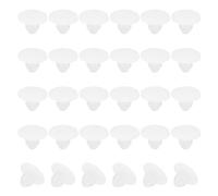 PATIKIL 30 Stück Silikonstopfen 3.8 mm, Silikon Lochstopfen, Runden Gummistopfen, Montagedurchmesser für 3.8-4.2 mm abdeckkappen für bohrlöcher blindstopfen, verschlussstopfen, Transparent